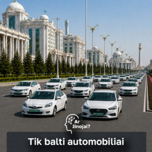 turkmenistanas draudimas balti automobiliai